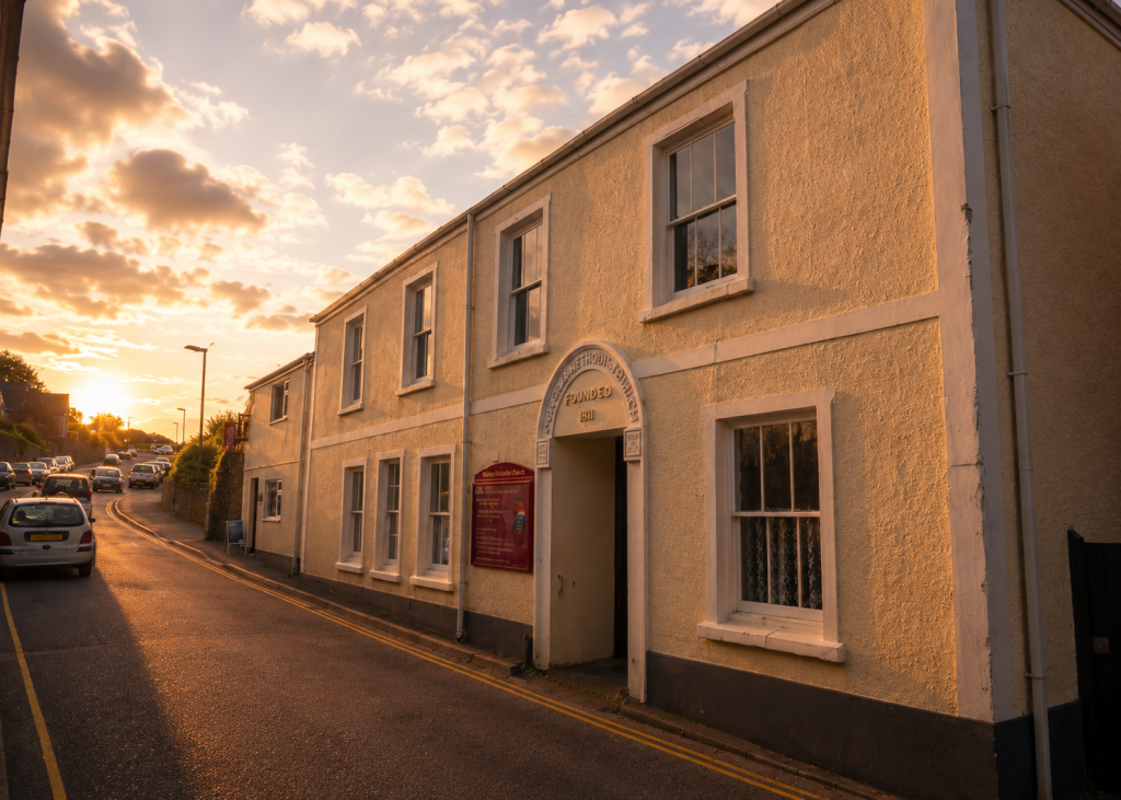 Bere Alston United Church, a joint Methodist and United Reformed Church in Bere Alston, Devon